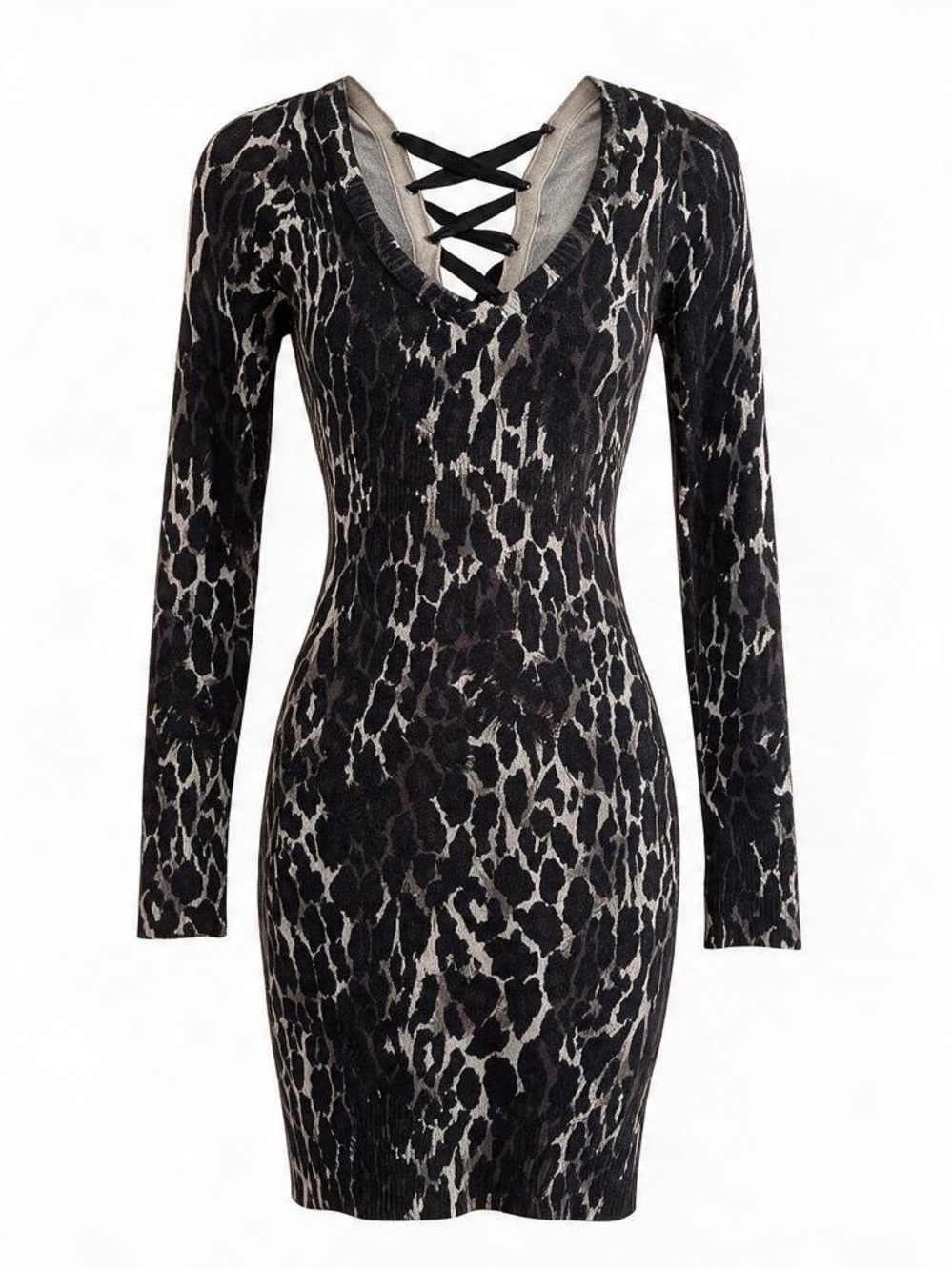 GUESS Leopard Swearer Dress Size XS (very stretchy)